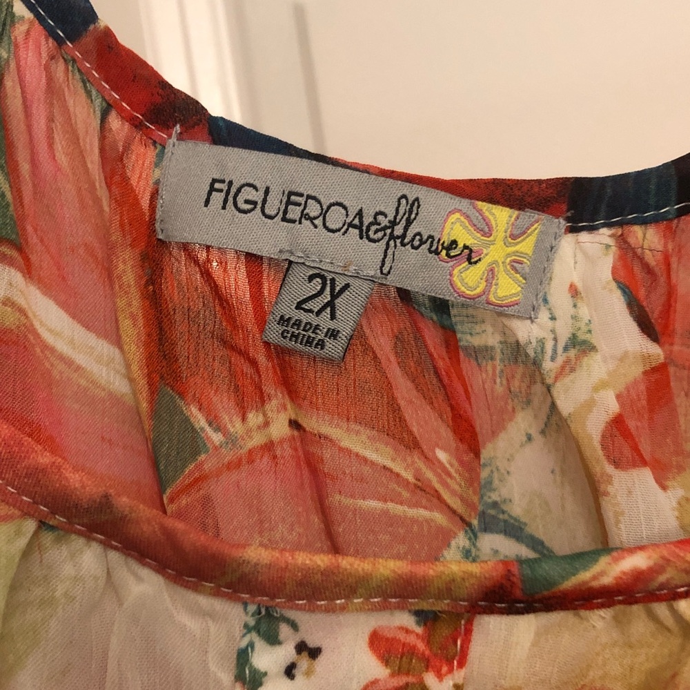 Floral Multicolor Boho Dress new no tags perfect for cruise or beach bohemian - Picture 6 of 9